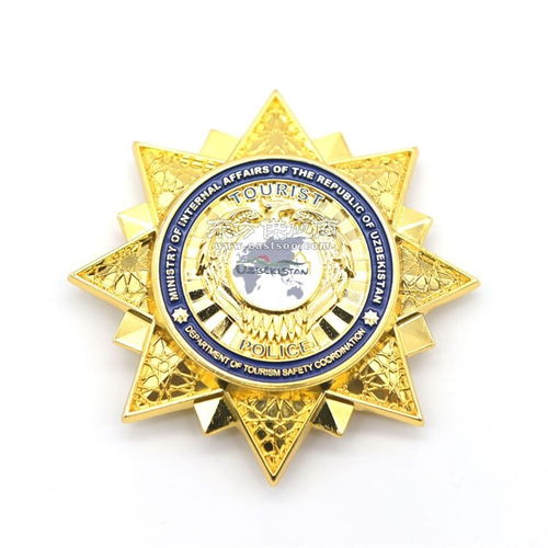 銅材料徽章 金色烤漆胸章 凹凸感徽章