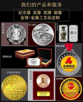 純銀制作,銀鑲金紀(jì)念章,送企業(yè)的禮品 定制胸章