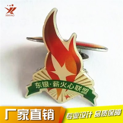 廠家定制烤漆滴膠學校校徽公司企業胸章琺瑯徽章金屬胸徽胸牌制作