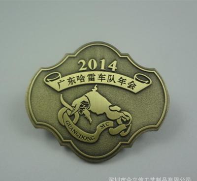 【哈雷車隊長 金屬高質量鍍古徽章 胸章 歡迎前來定制】價格_廠家_圖片 -