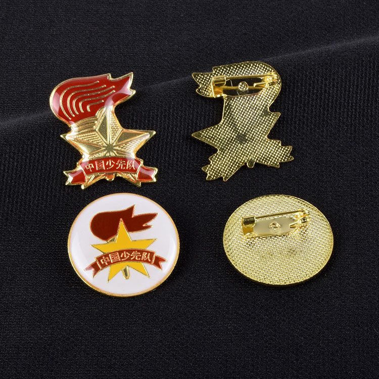 中國少先隊員隊徽標準型胸章徽章安全針別針扣蝴蝶扣先鋒隊小學生