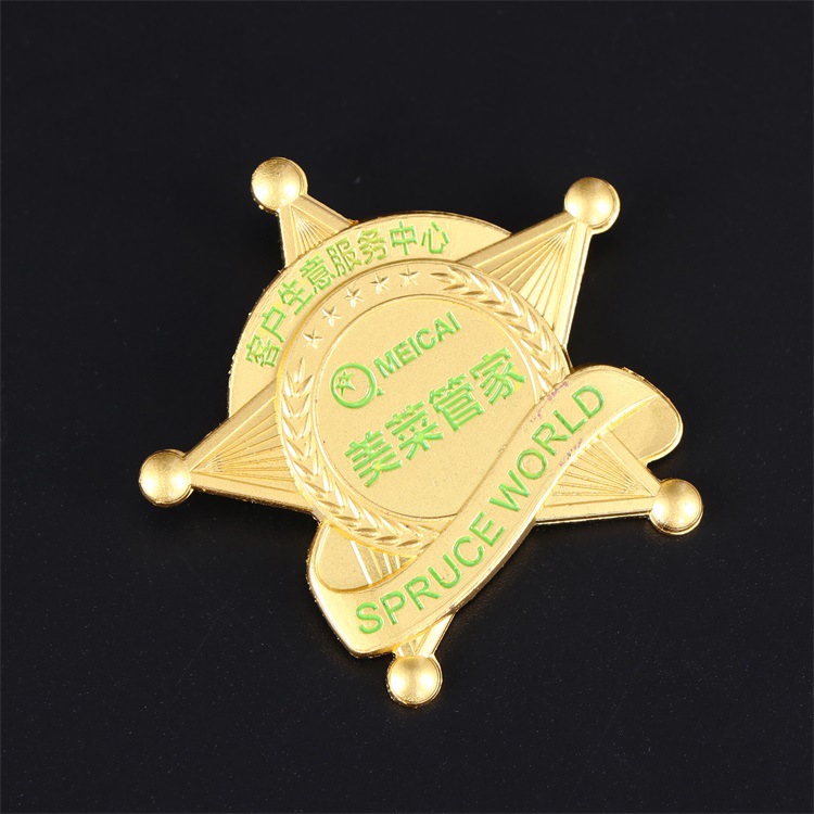 個性卡通異形滴塑徽章印刷logo批發金屬琺瑯徽章滴膠烤漆胸章制作