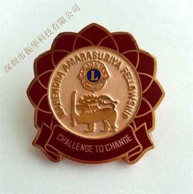 定做高品質低價格金屬徽章胸章琺瑯烤漆立體滴膠徽章