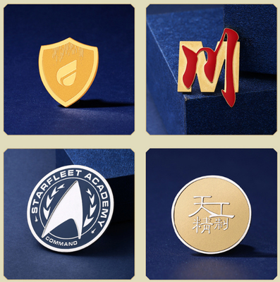 胸章 鋅合金胸針制作 琺瑯印刷徽章 公司企業(yè)logo胸章