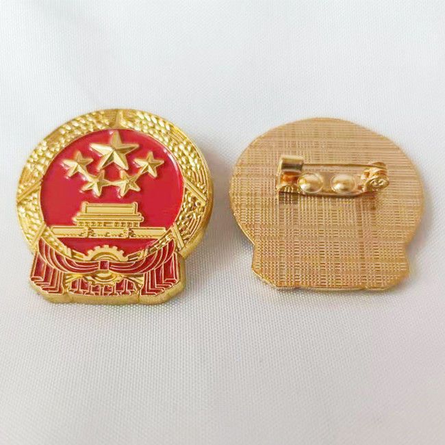 蝴蝶扣國徽徽章胸章胸牌胸徽人大代表胸章蝴蝶扣中國國徽胸針胸章