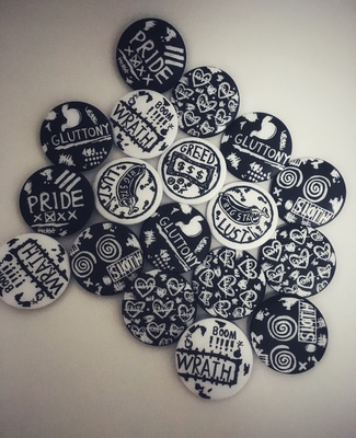 《se7en》畢業設計(gif動態+靜態圖稿+實物展覽)