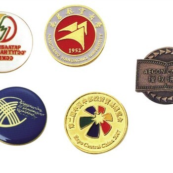 西安胸章帶磁扣徽章肩章鍍金鍍銀胸章