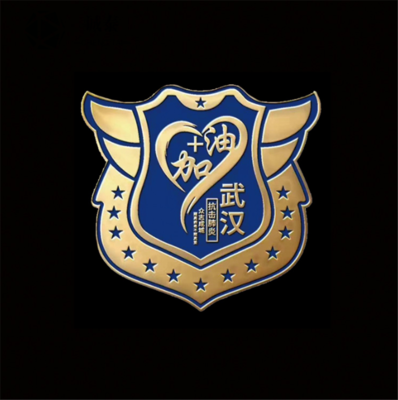 金屬鏤空胸章異形鏤空徽章深圳胸針定制廠