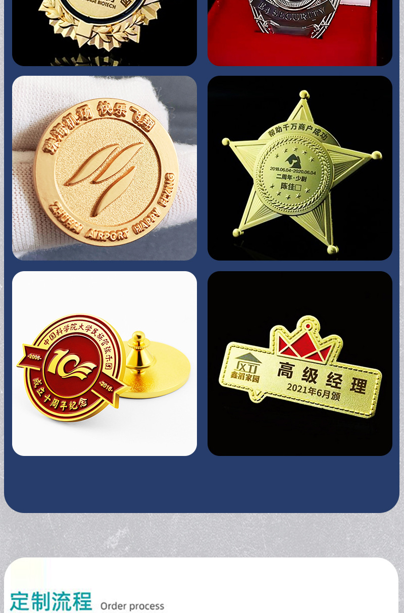 學生校徽胸章名校校園畢業紀念禮品勛章紀念章烤漆金屬徽章批發