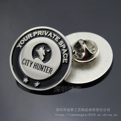 貿(mào)易公司徽章,雕刻入色胸章,廣州胸章廠