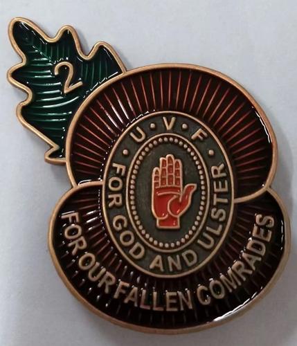 英國(guó)徽章 阿爾斯特志愿軍紅色右手紀(jì)念章 愛(ài)爾蘭uvf紅手金屬胸章