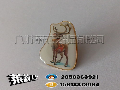 公司周年紀念章 金屬印刷胸章制作 萊莉徽章廠