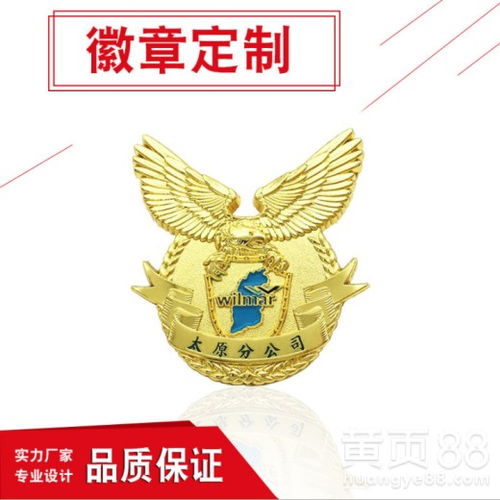 武清定制金屬徽章,鍍金胸章